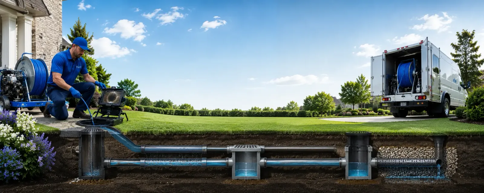 Outdoor drain cleaning information for Noble, OK
